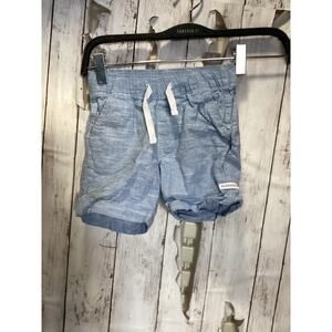 RuggedButts Boys 4T Light Blue Chambray Pull-On Cotton Shorts